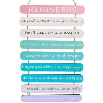 Inspirational Phrase Wall Art Inspirational Wood Hanging Inspirational Signs Positive Affirmations Wall Decor for Living Room