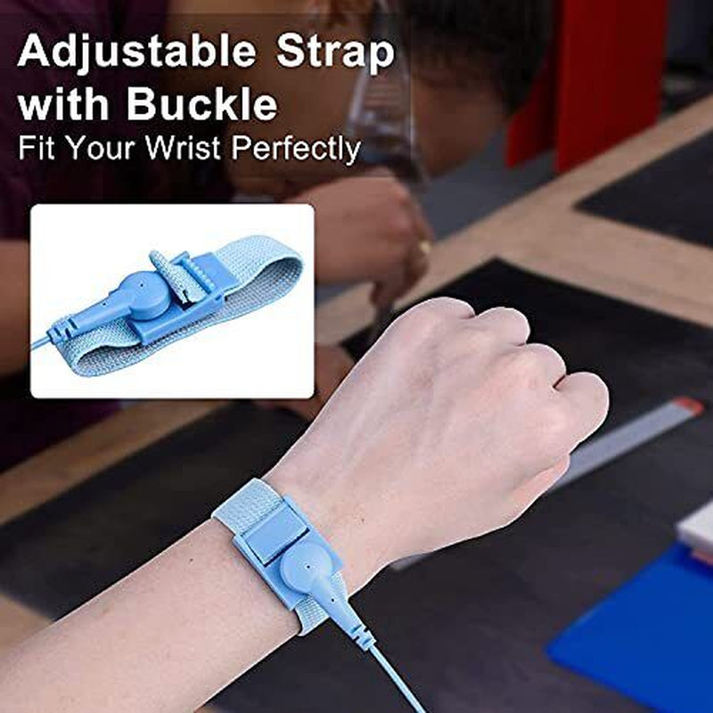 Grounding Outlet Plug with Anti-Static Wrist Strap and Grounding Wire, ESD Sa...