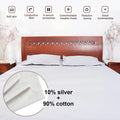 Earthing Bed Sheet Flat Sheet Earth Benefit Gold Connection Earth Cord ﻿Anti-Static Organic Grounding Mat Radiation Proof