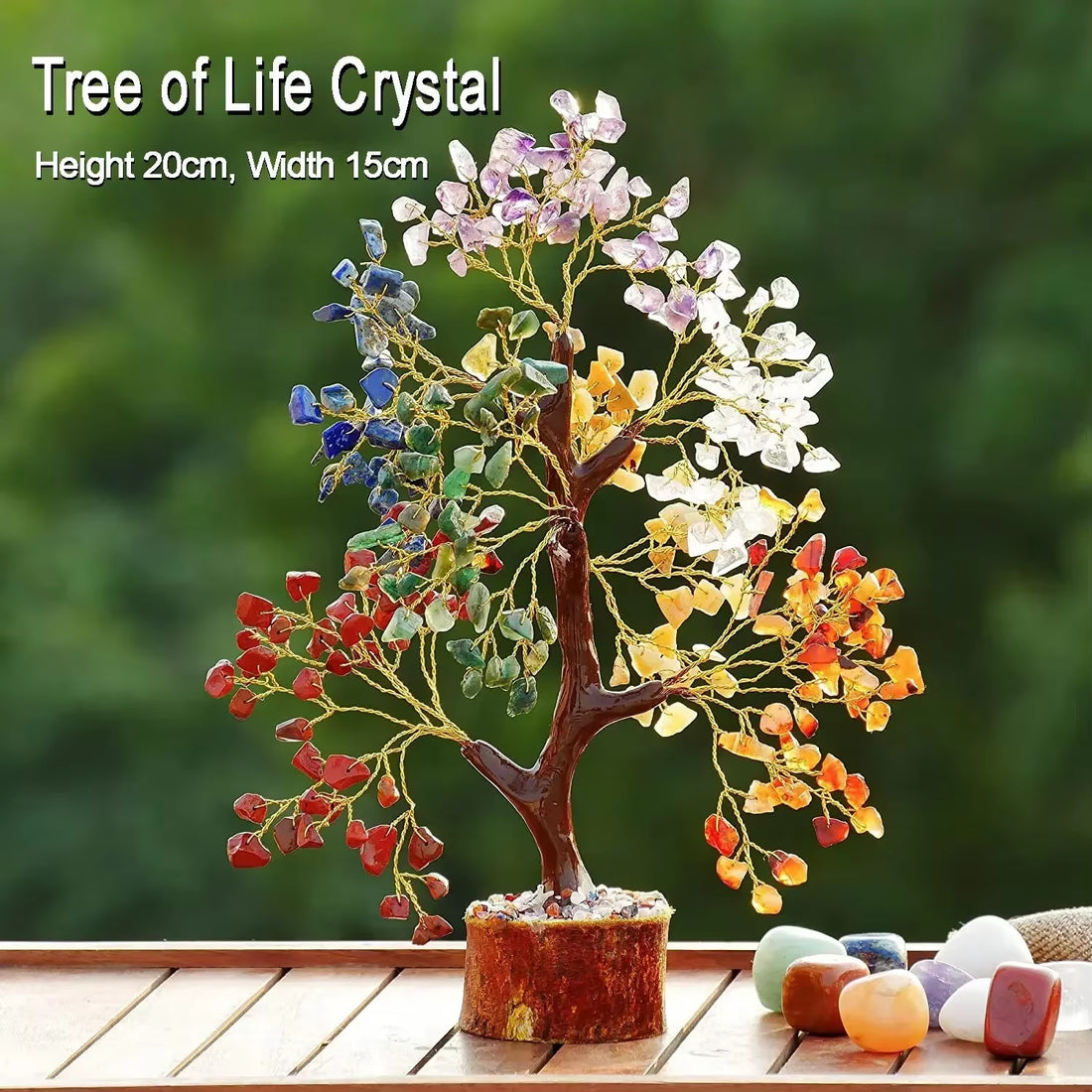 Crystal Tree Energy Stone and Crystal Money Tree Healing Crystal Tree of Life Gemstones Amethyst Crystals