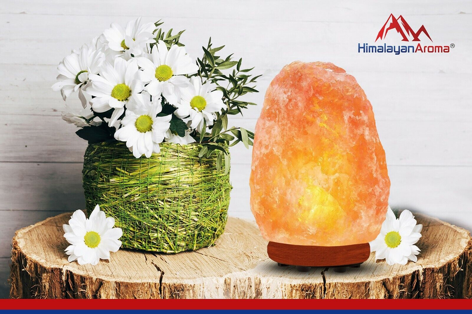 Salt Lamp, Himalayan Pink Salt Lamp, 6 - 8 LBS, 7 - 9 Inch Height, Dimmer Switch