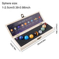 Natural Crystal Planets Ball Solar Sun System Rock Quartz Stones Beads Healing Reiki Chakra Energy Sphere Galaxy Model