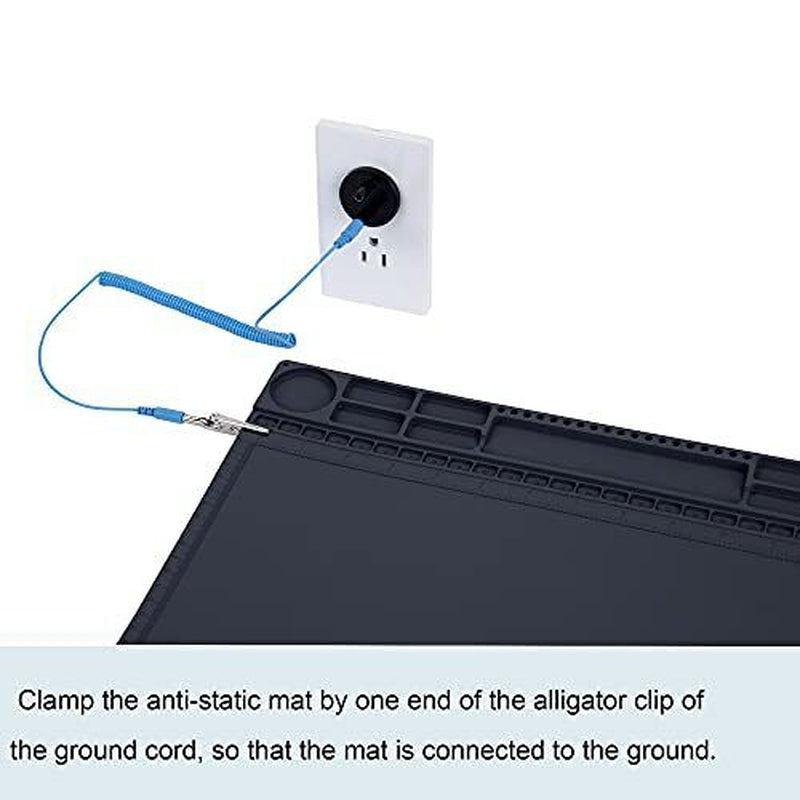 Grounding Outlet Plug with Anti-Static Wrist Strap and Grounding Wire, ESD Sa...