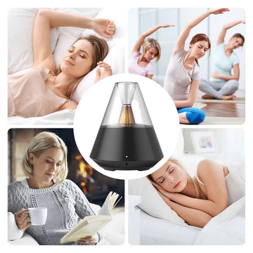 Oil Mist Diffuser Automatic Spray Holder Night Light Diffusers for Home Standing Fragrance Dispenser Silent for Bedrooms