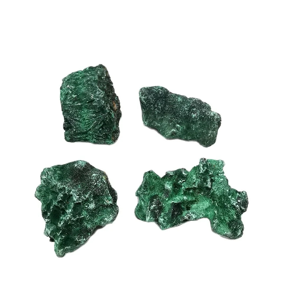 Natural Green Malachite Raw Stone Rough Crystal Clastic Rock Cube Collectible Gravel Minerals Specimen