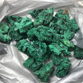 Natural Green Malachite Raw Stone Rough Crystal Clastic Rock Cube Collectible Gravel Minerals Specimen