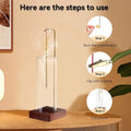 Creative Upside down Incense Burner Incense Stick Holder Wooden round Incense Tray Ornament Bedroom Home Yoga Decoration Crafts