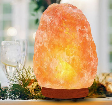 Salt Lamp, Himalayan Pink Salt Lamp, 6 - 8 LBS, 7 - 9 Inch Height, Dimmer Switch