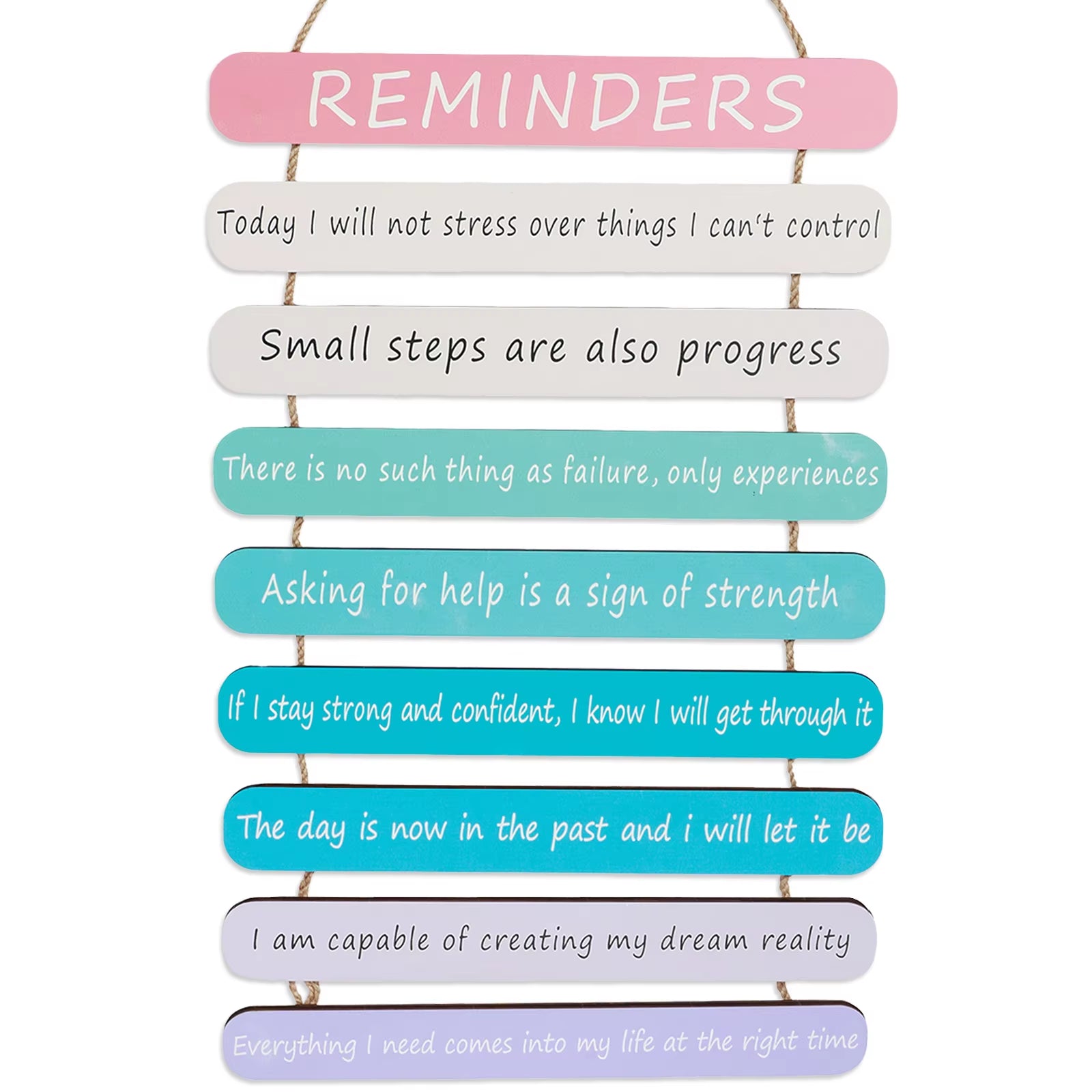 Inspirational Phrase Wall Art Inspirational Wood Hanging Inspirational Signs Positive Affirmations Wall Decor for Living Room