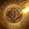 Copper Buddha Sound Bowl Yoga Meditation Instruments Singing Bowl Handicraft Music Therapy Tibetan Bowl Decor without Cushion