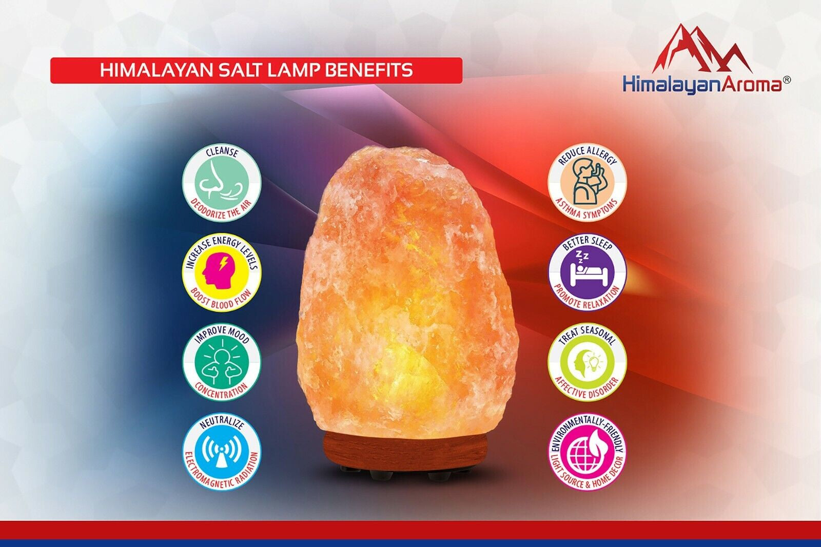 Salt Lamp, Himalayan Pink Salt Lamp, 6 - 8 LBS, 7 - 9 Inch Height, Dimmer Switch