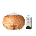 500Ml Wood Grain Remote Control Aromatherapy Mist Maker Air Humidifier Diffuser - Office Air Purifiermediaplayer